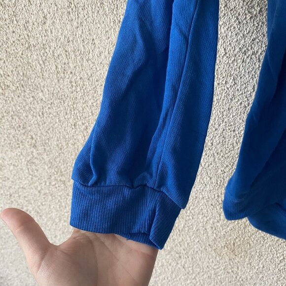 Chaser Women Top Blue Pink Floyd Logo Pullover Sweatshirt Rock Sweater 70's Rock - Picture 7 of 12